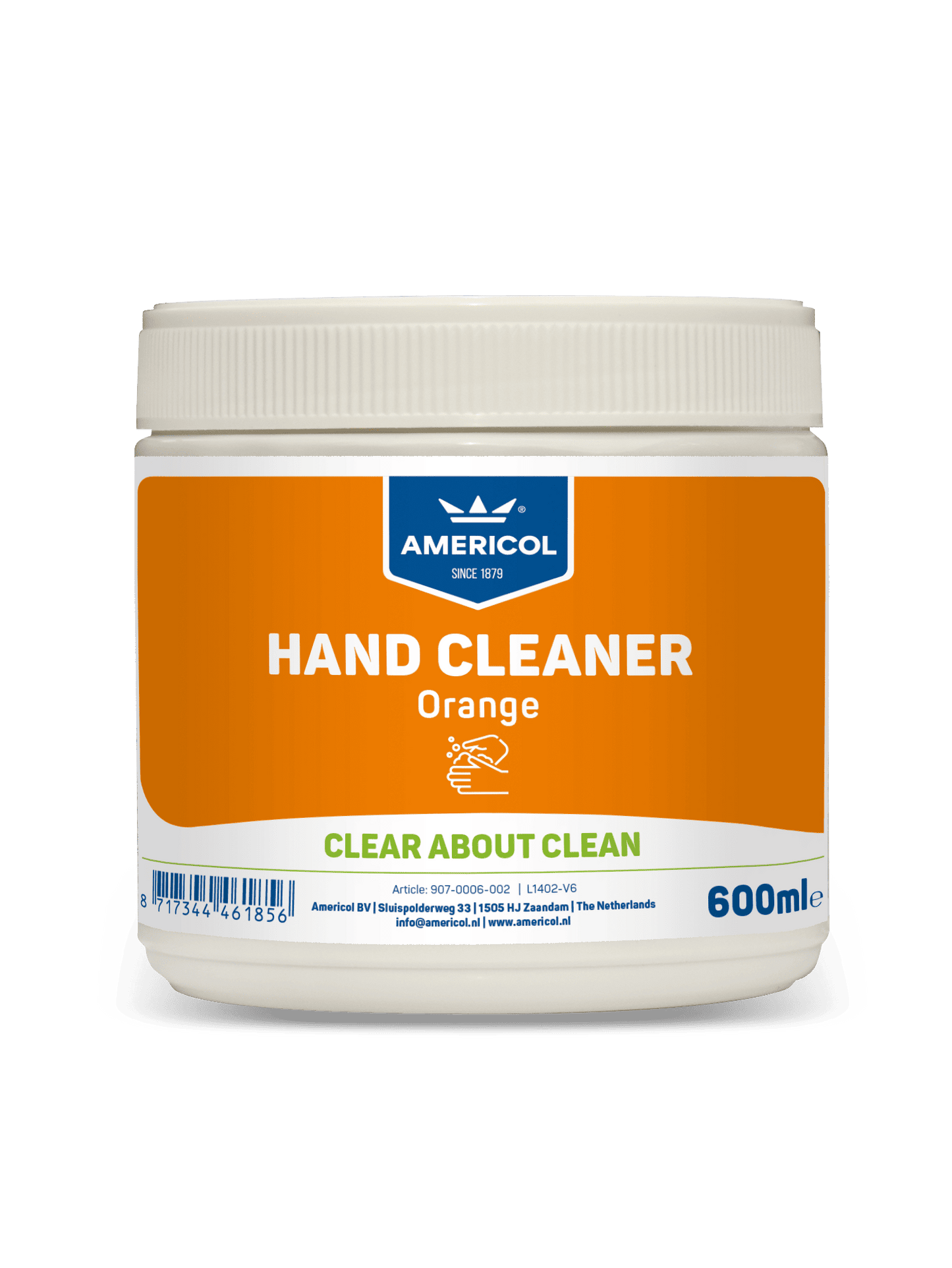 Americol Hand Cleaner Orange 1x600 ml pot, handreiniger