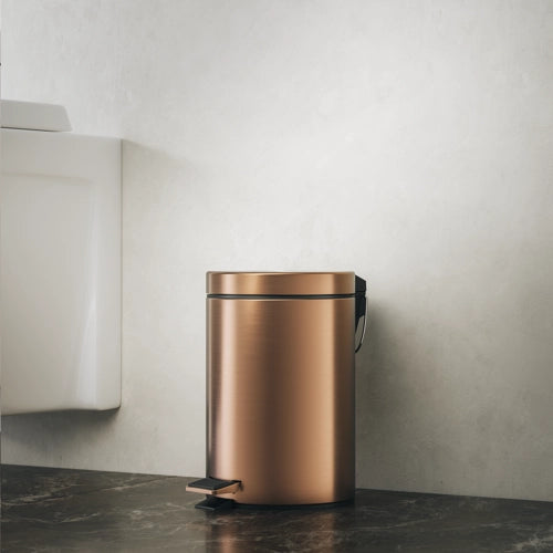 GEESA 91634-10 NEMOX BRUSHED BRONZE pedal bin 3L