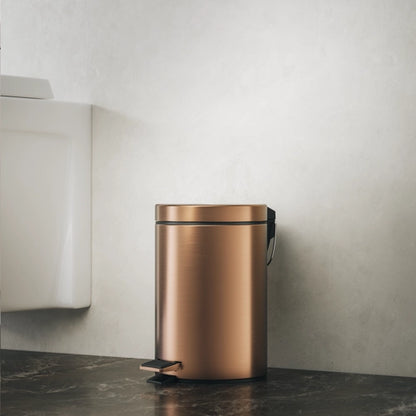 GEESA 91634-10 NEMOX BRUSHED BRONZE pedal bin 3L