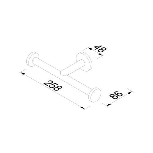 GEESA 916518-02 NEMOX toilet roll holder double