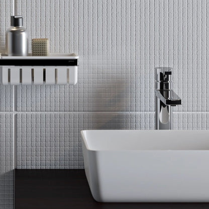 GEESA 918801-02 FRAME shower basket white/chrome