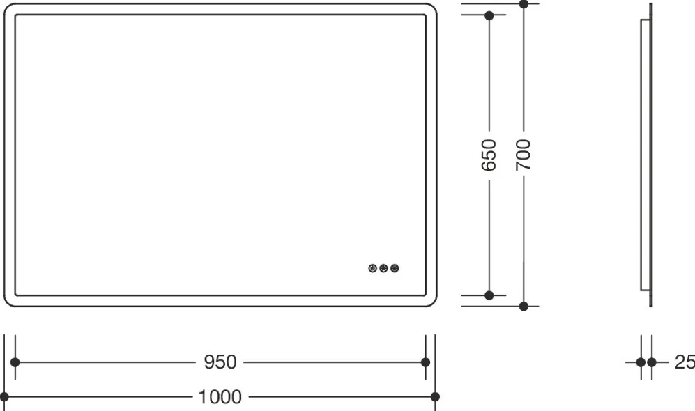HEWI 950.01.102 - 700x1000 mm