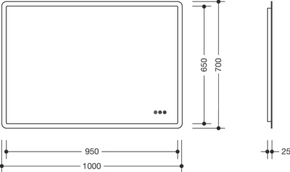 HEWI 950.01.102 - 700x1000 mm