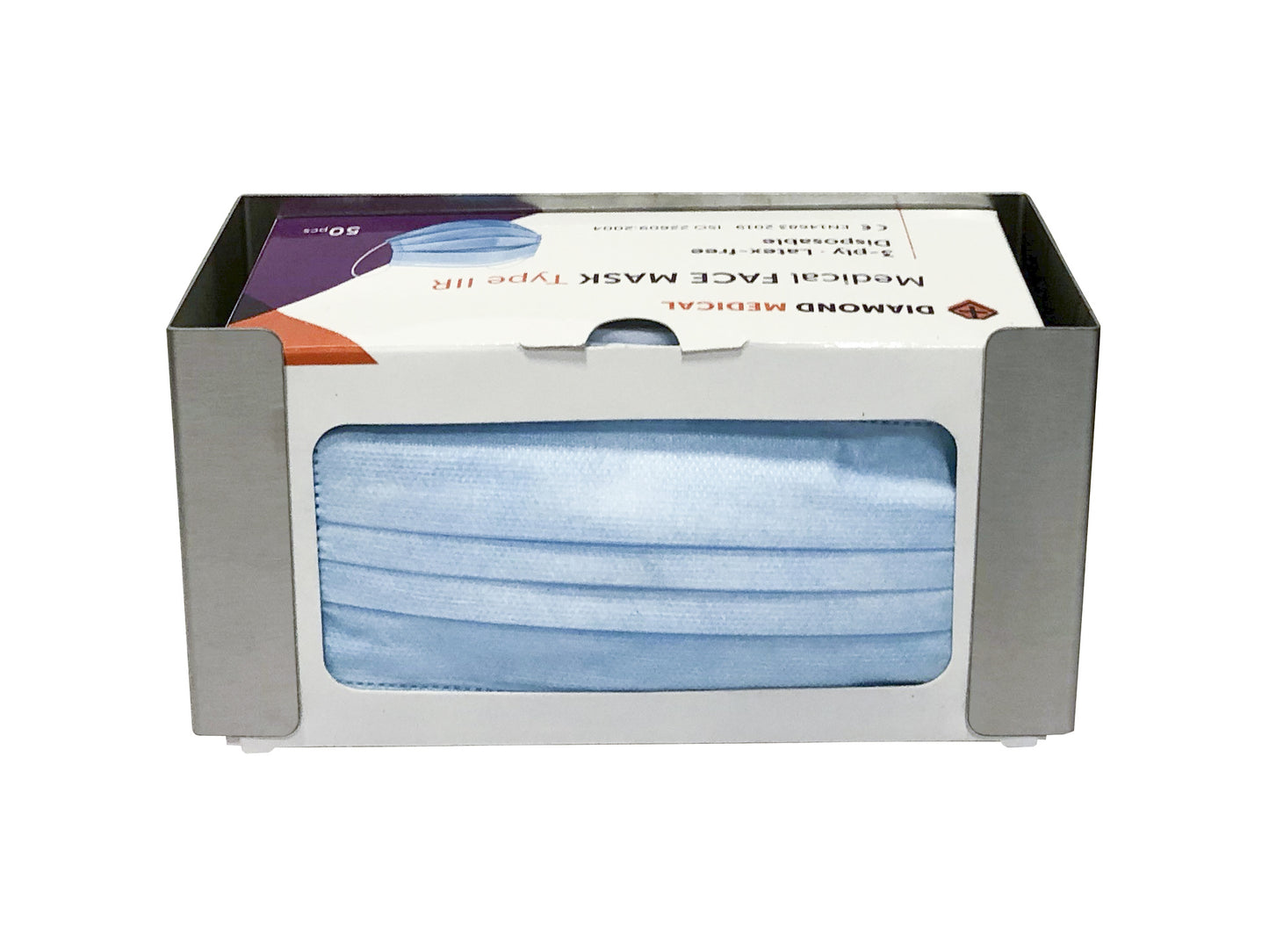 PL 13106 Face mask dispenser stainless steel, MQ FMD 2
