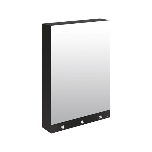 DELABIE 510203 4-in-1 Mirrored Cabinet 600 mm Tap, Soap Dispenser, Hand Dryer