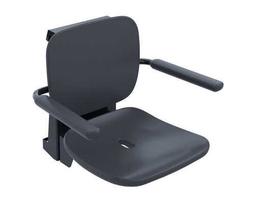 HEWI 802.51.13260 DR, hinged seat Premium, colour: DR (anthracite, matt)