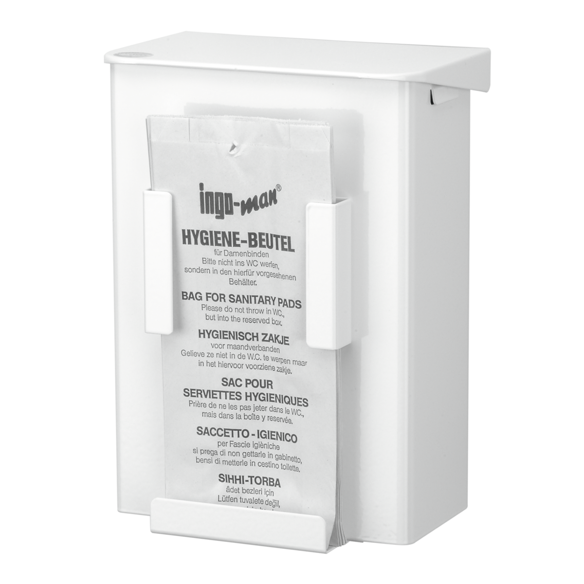 INGO-MAN AB 6 HB 1 P hygiene waste bin white 6 liter