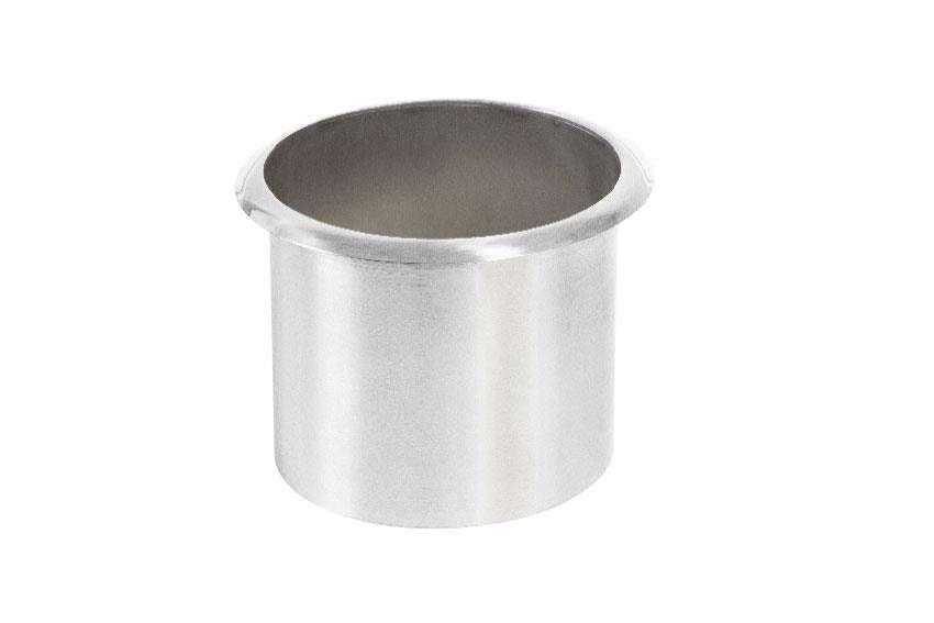INTERIOR Stainless steel waste chute round - ø152mmx133mm with round flange 15mm - ø178mm
