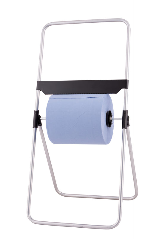 Industrial cleaning roll holder freestanding