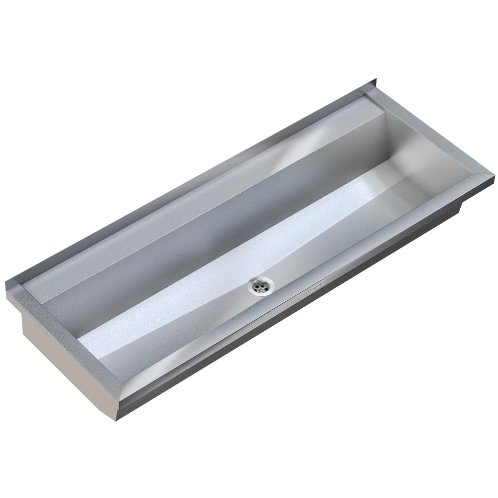 KWC PROFESSIONAL PL12T, PLANOX wash trough with tap ledge, length 1200 mm