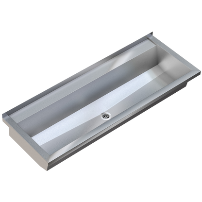 KWC PROFESSIONAL PL12T, PLANOX wash trough with tap ledge, length 1200 mm