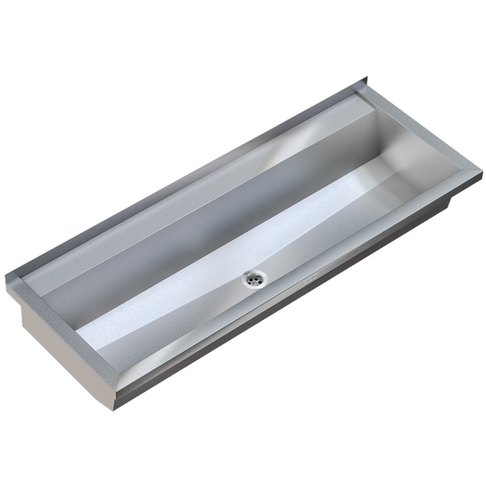 KWC PROFESSIONAL PL12T, PLANOX wash trough with tap ledge, length 1200 mm