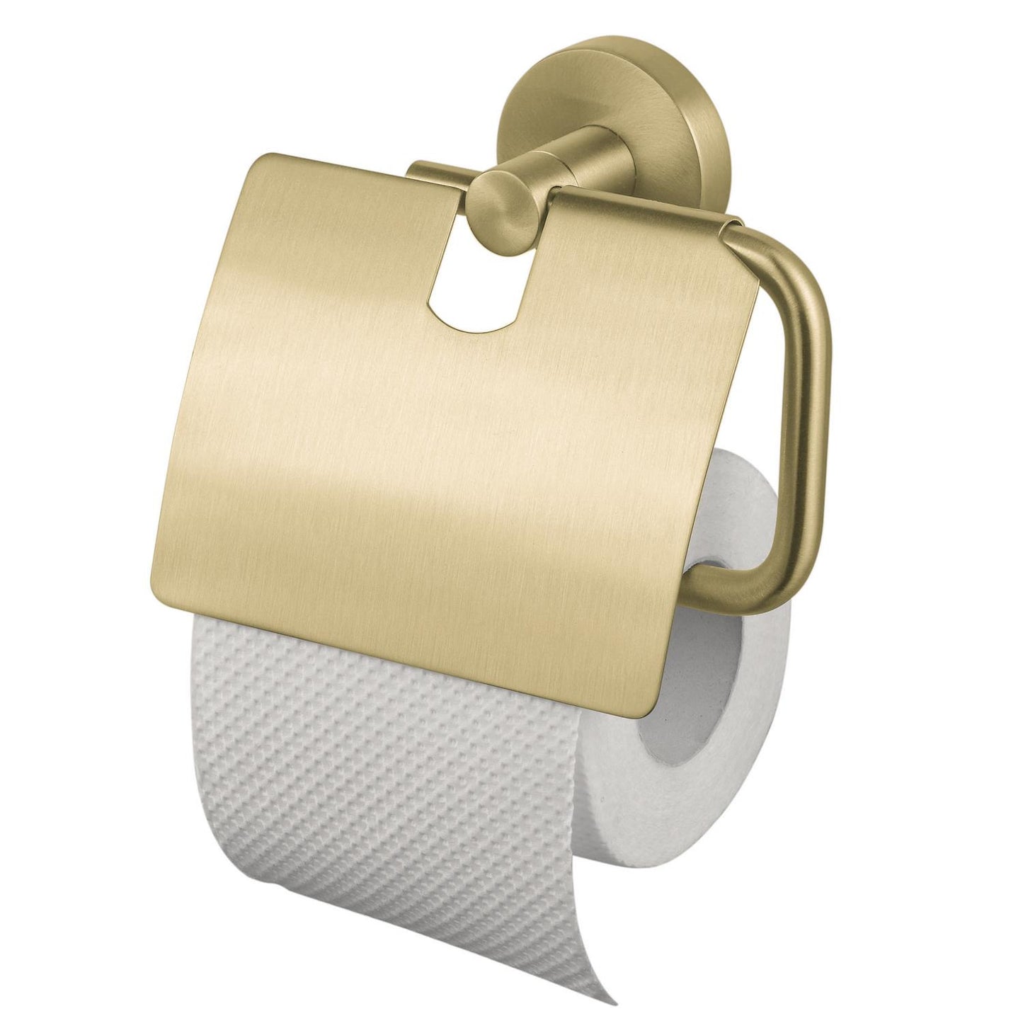 HACEKA 2010968 KOSMOS GOLD toilet roll holder with flap