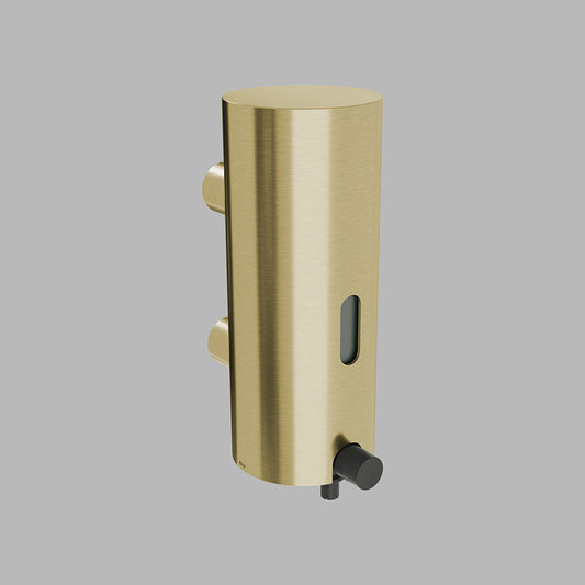 d line 147045P3011 Seifenspender 350ml mit Sichtfenster PVD Messing