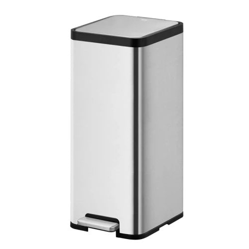 Ecomaid Pedal Bin 30 Litre, EKO - Matt Grey Stainless Steel