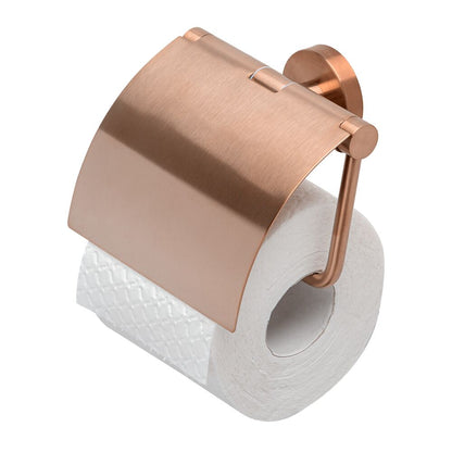 GEESA 916508-10 NEMOX BRUSHED BRONZE Toilet roll holder with cover