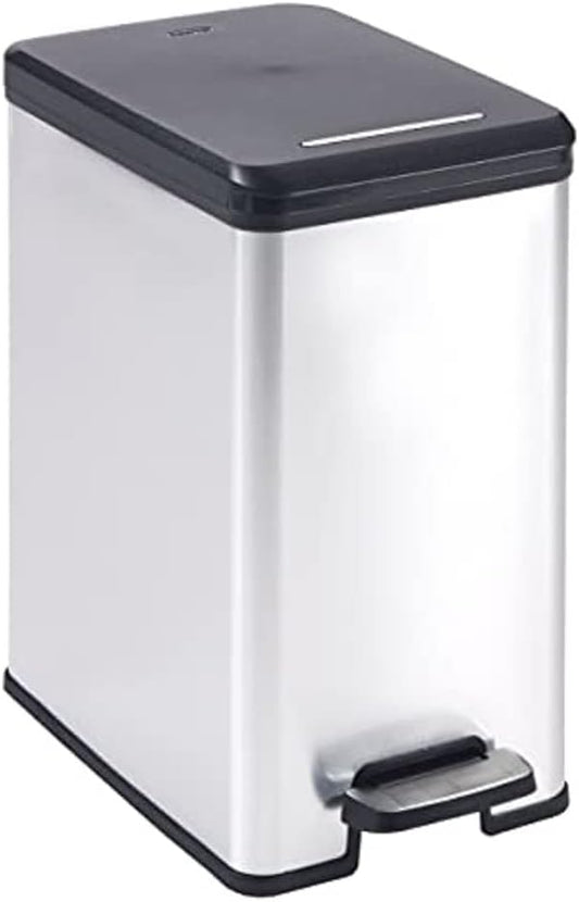 Curver Decobin Slim Prullenbak- 25L - Metallic