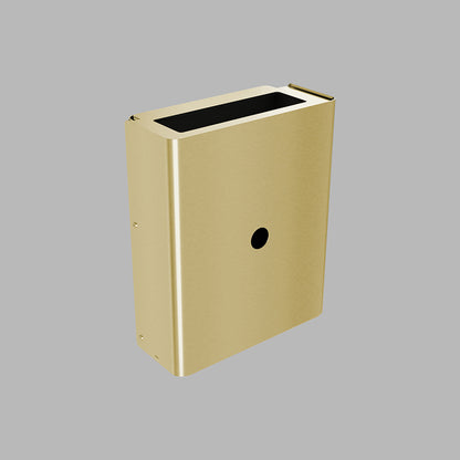 DLINE 147097P3310 waste bin 10L PVD brass