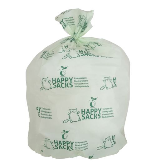 Happy Sacks BIO 50x57 T15 white 400 pieces
