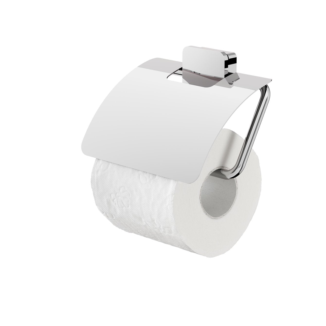 GEESA 917908-02-A TOPAZ CHROME Toilet Roll Holder with Flap