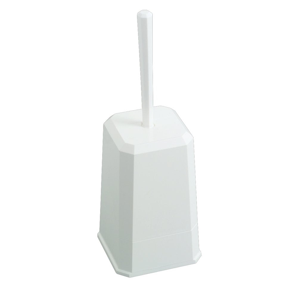 WHITE toilet brush holder