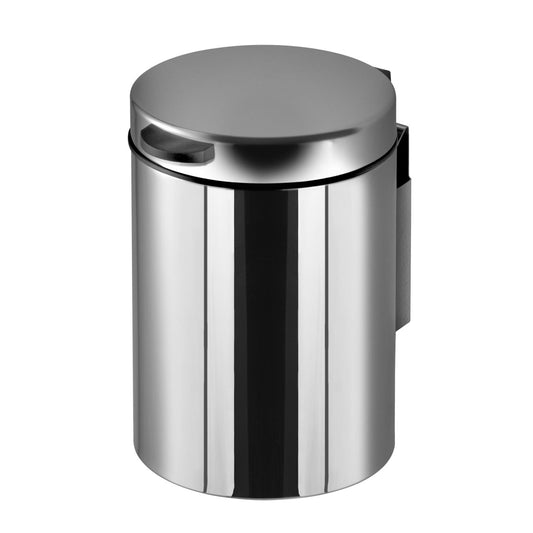 GEESA 91644 HOTEL wall-mounted waste bin stainless steel polished 3 litres