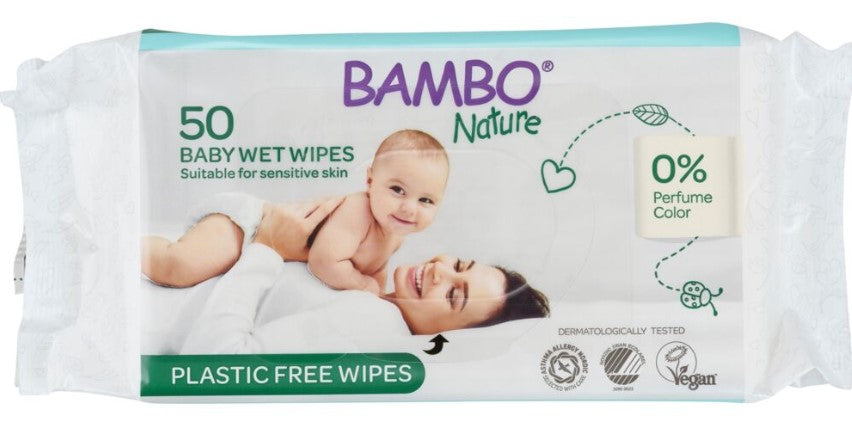 ABENA Bambo Nature billendoekjes plasticvrij 14x50 stuks