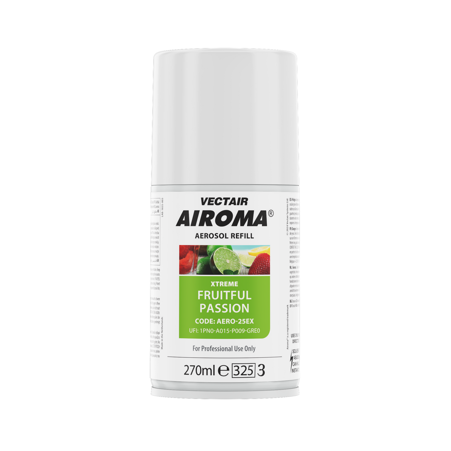 VECTAIR AIROMA XTREME FRUITFUL PASSION 12x270ML Air Freshener Refill