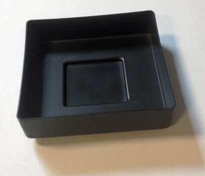 QBIC collection tray for toilet brush holder