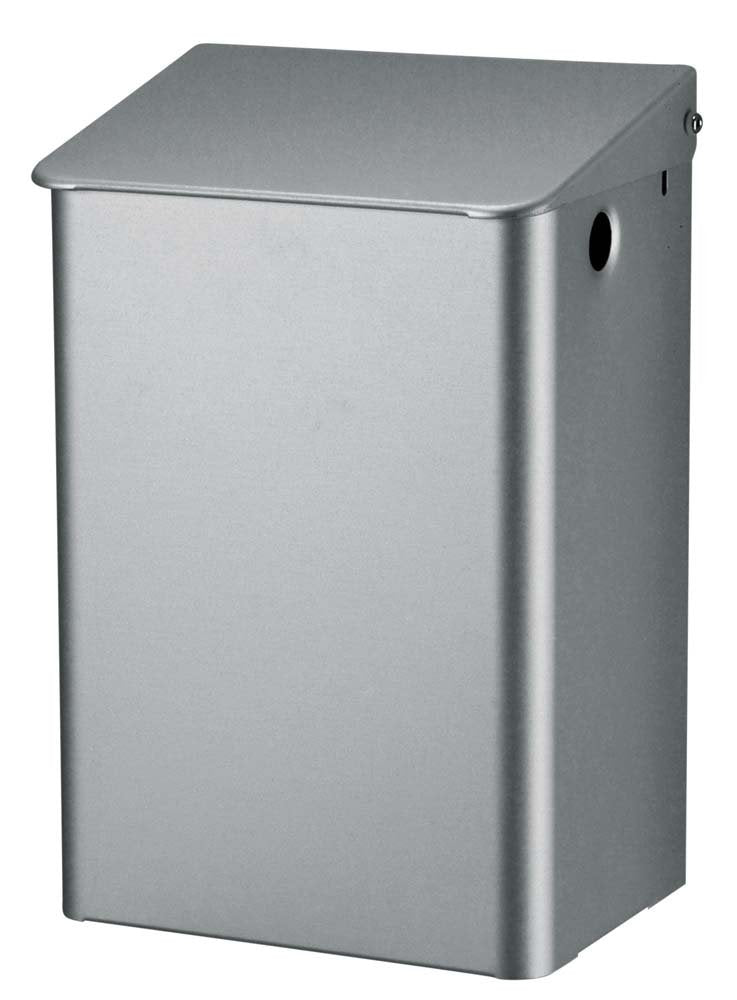 PL-line aluminum closed waste bin 6L