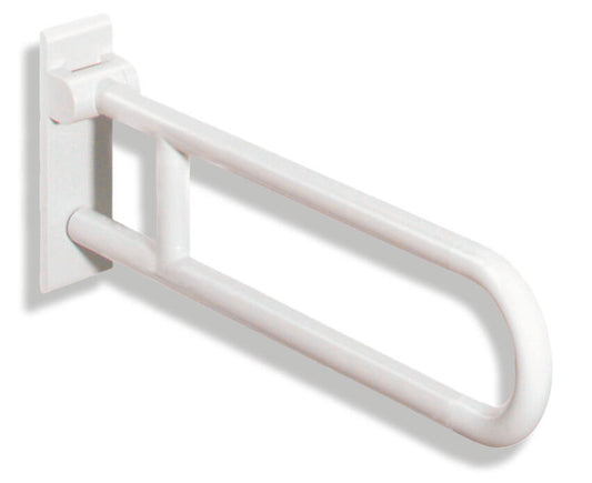 HEWI 801.50.220 99 fixed fold-up support rail 850 mm colour 99 pure white