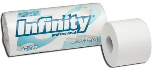 INFINITY cellulose toilet paper 27x670 sheet 2 layers