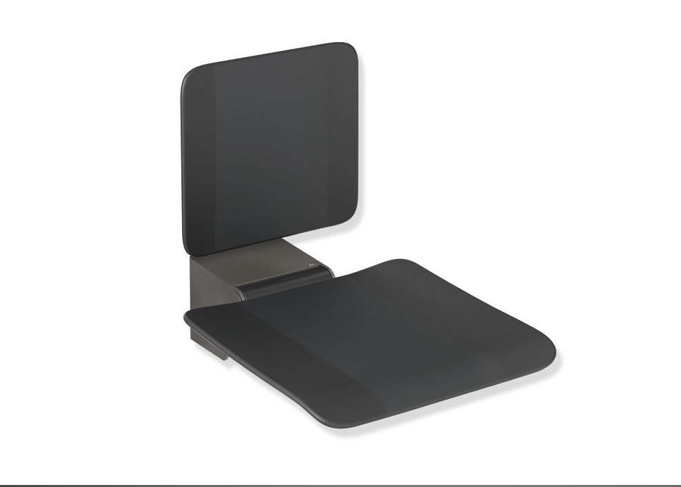 HEWI 900.51.20360 ER Fold-down seat, ER (dark grey-black matt)