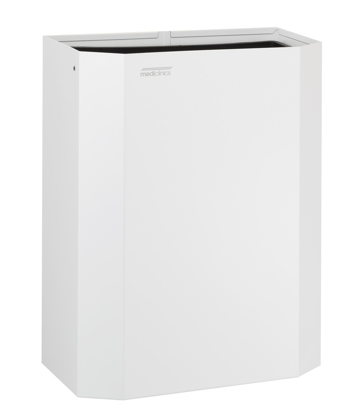 MEDICLINICS PPA2279 open waste bin 25 liter white