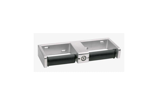 BOBRICK B-2746 Double Toilet Roll Holder, Rolls 3/4 Round