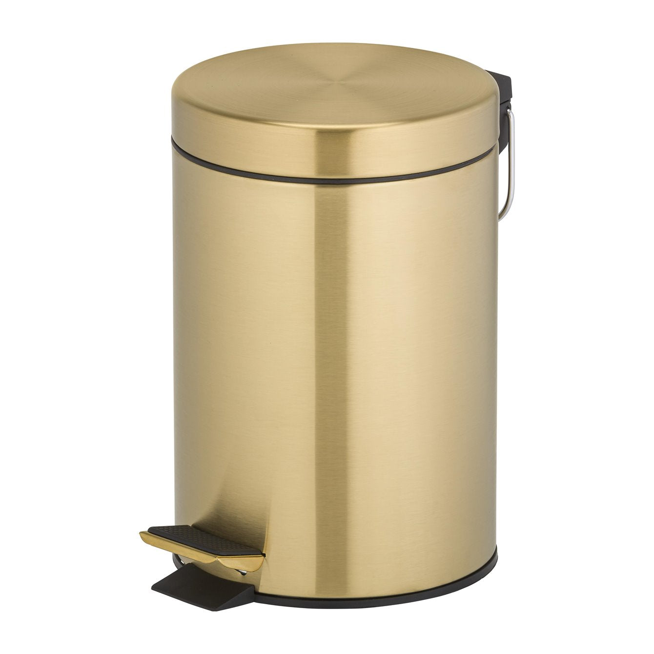 GEESA 91634-07 HOTEL BRUSHED GOLD pedal bin 3 liter freestanding