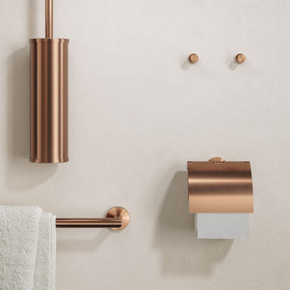 GEESA 916511-10 NEMOX BRUSHED BRONZE Toilet brush with holder