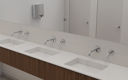 d line QST3370M Qtoo built-in sensor soap dispenser stainless steel matt