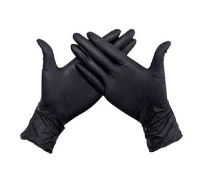 HYNEX 10 boxes of 100 black Nitrile gloves size M