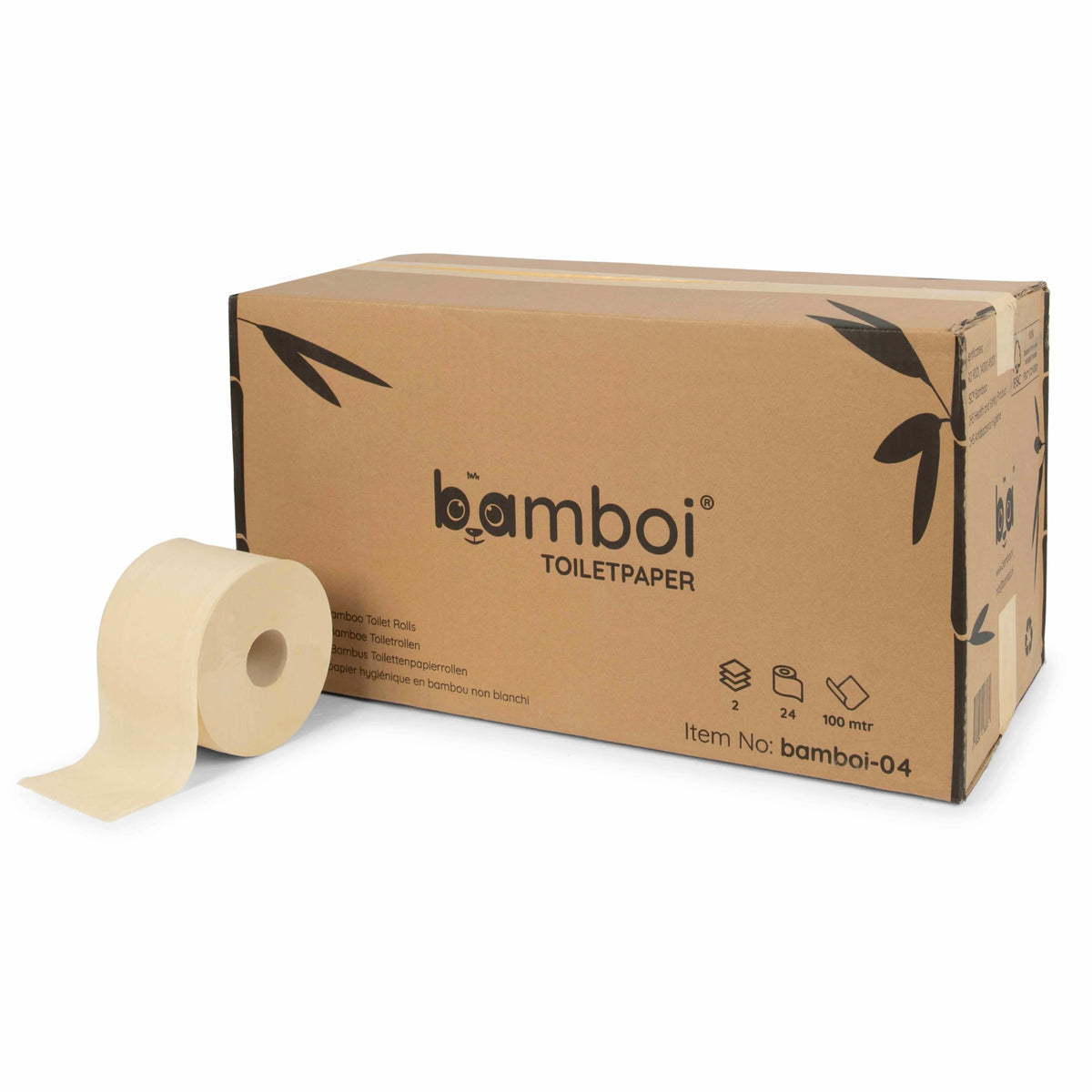 Papel higiénico compacto Bamboi® 100% bambú 2 capas