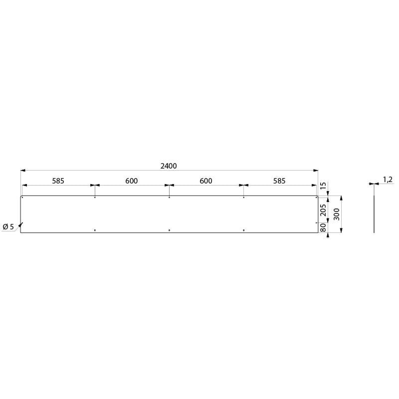DELABIE 100300 - 2400 mm
