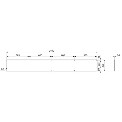 DELABIE 100300 - 2400 mm