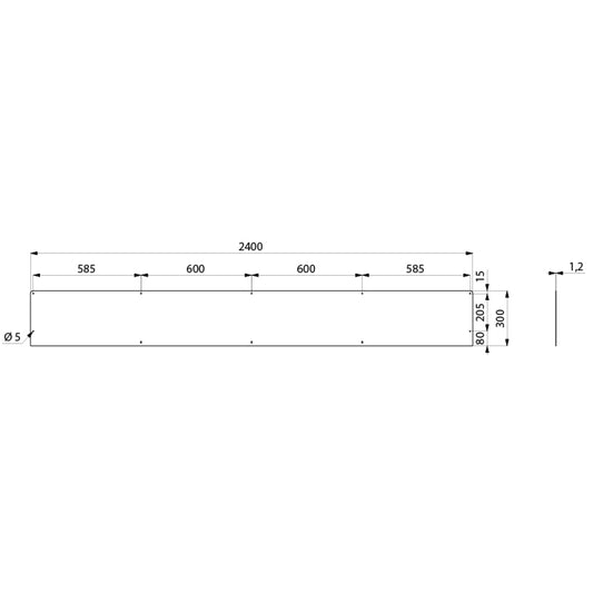 DELABIE 100300 - 2400 mm