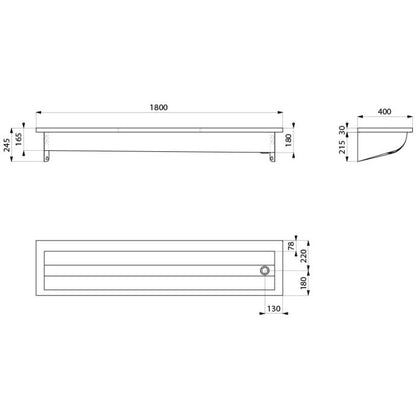 DELABIE 120280 - 1800 mm