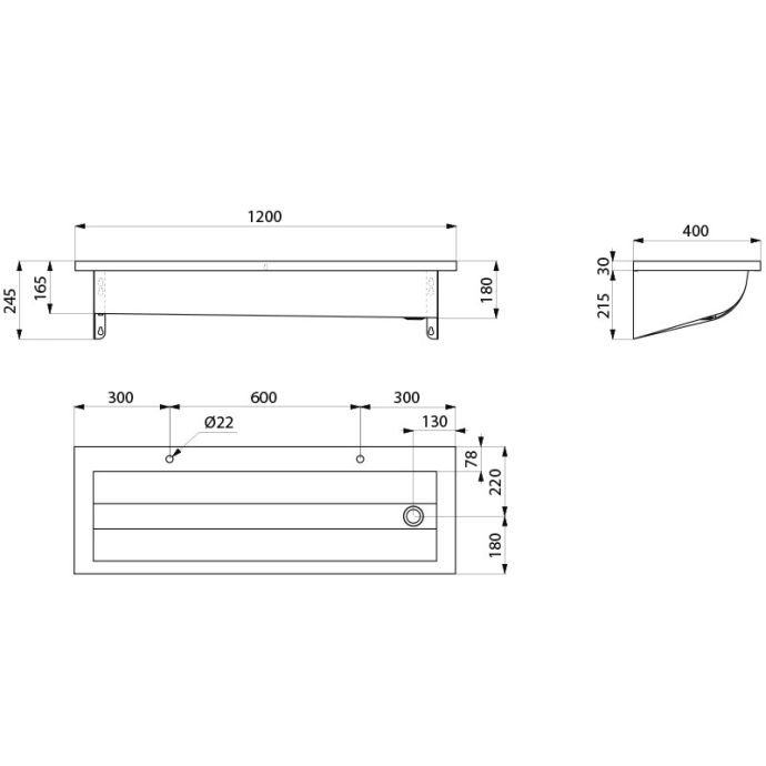 DELABIE 121250 - 1200 mm