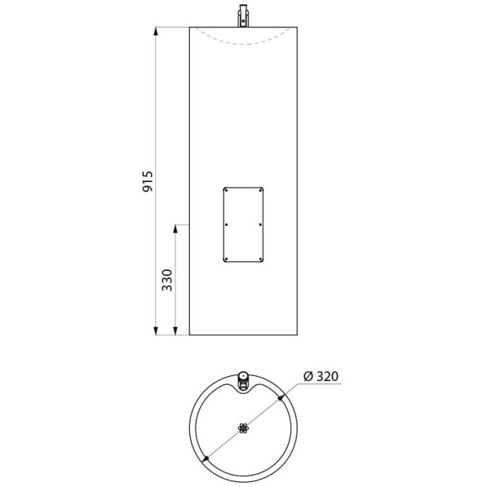 DELABIE 180100 ILHA free-standing drinking fountain