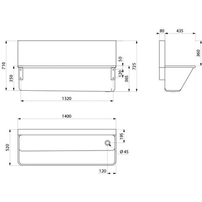DELABIE 182000 - 1400 mm