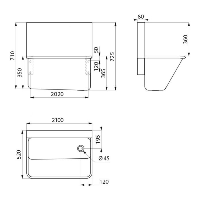 DELABIE 183000 - 2100 mm