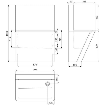 DELABIE 185000 - 700 mm