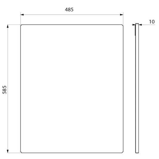 DELABIE 3458 - 10x485x588  mm
